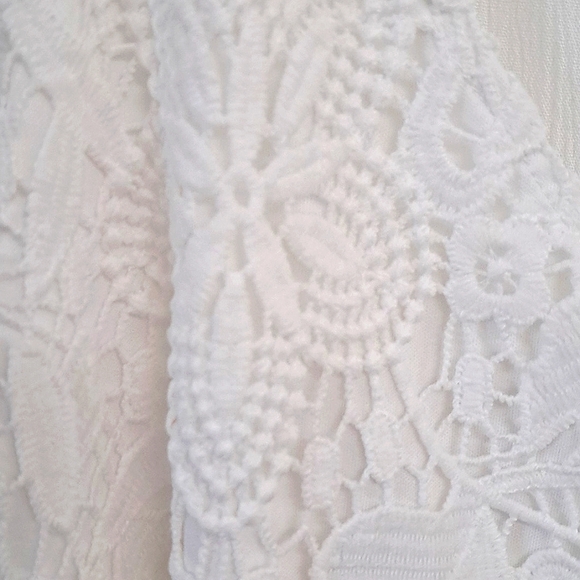 Maurices White Lace Midi Dress Size Large - Picture 7 of 8